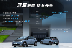 5月售30,679輛，連續(xù)17次霸榜A0級(jí)轎車市場(chǎng)排行榜，比亞迪海豚憑什么？