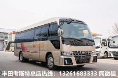 新款豐田考斯特9座帶床帶衛(wèi)生間房車(chē)