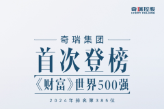 奇瑞首登《財富》世界500強