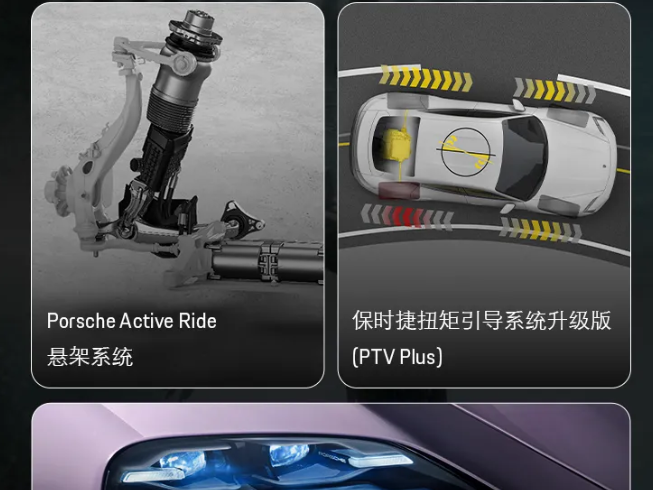 保時捷Taycan推創新組件 包含Active Ride系統/矩陣光束LED大燈