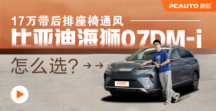 17萬帶后排座椅通風 比亞迪海獅07DM-i怎么選？