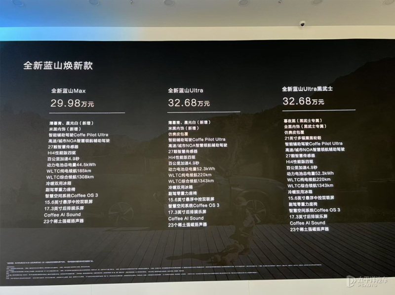 2025粵港澳車展：魏牌藍山煥新款亮相 售價29.98萬起