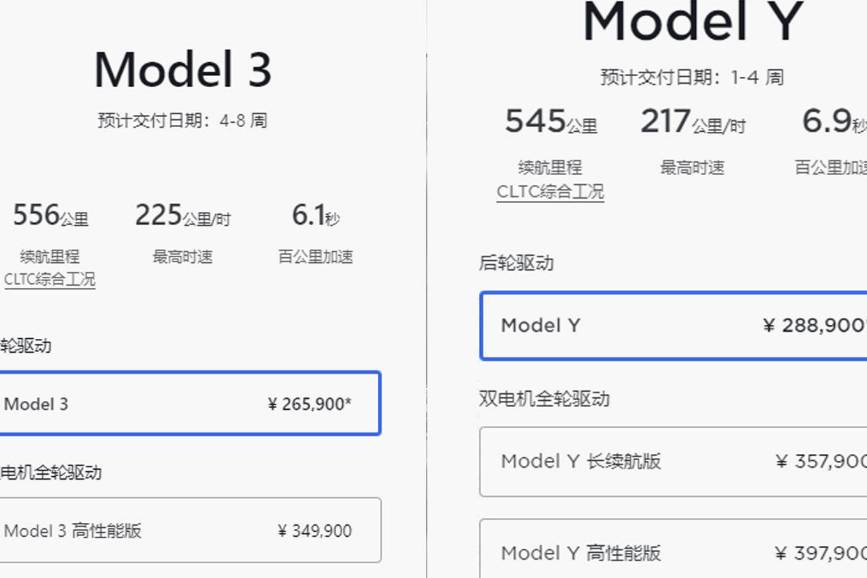 特斯拉背刺老車(chē)主：Model 3/Model Y全系降價(jià)