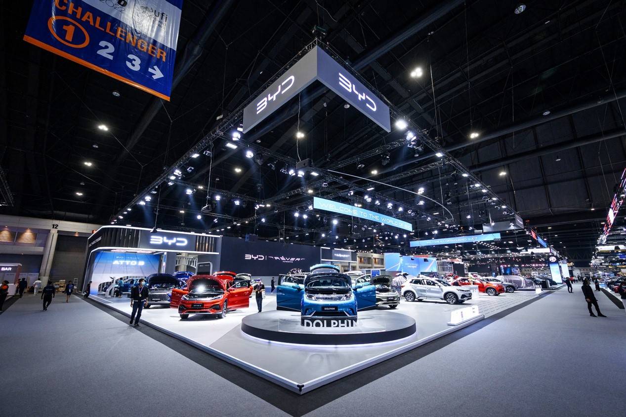 比亚迪携七款车型亮相泰国国际汽车博览会，展现丰富产品矩阵