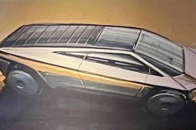 雙門(mén)版特斯拉Cybertruck設(shè)計(jì)草圖曝光