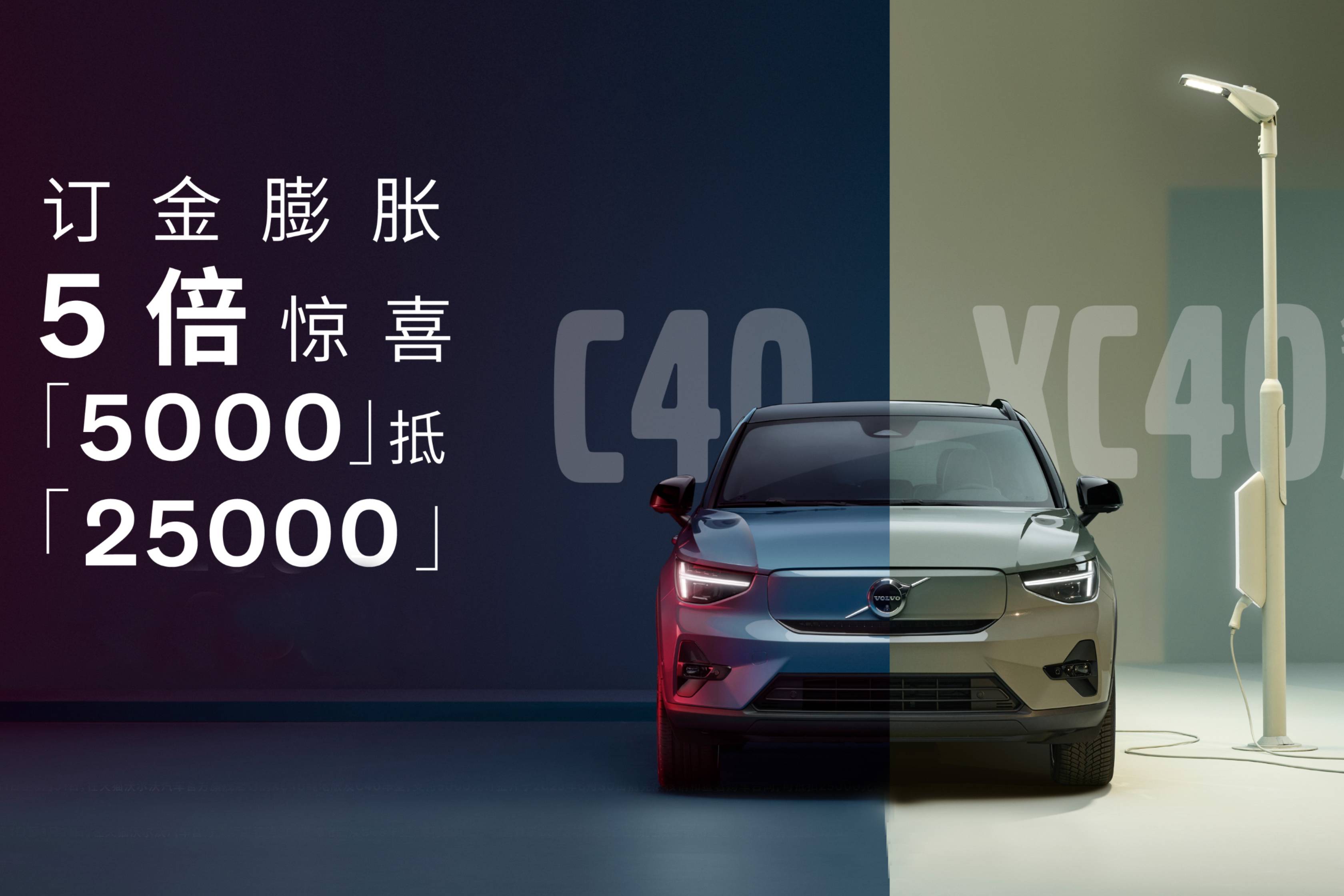 5K=2.5W？沃爾沃純電C40、XC40純電版限時福利