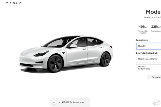 特斯拉Model 3在欧洲降价