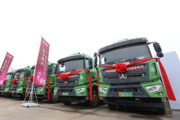 三一重工&河南匯豐50臺純電動自卸車交付儀式鄭州舉行