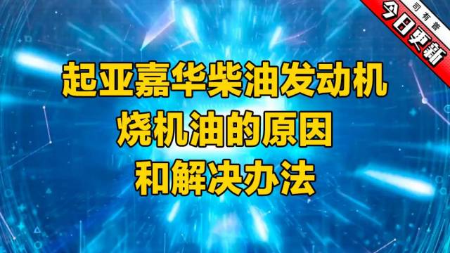 起亚嘉华柴油发动机烧机油的原因和解决办法