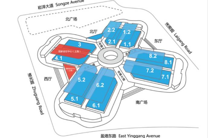 2023上海车展展位曝光：共9个展厅