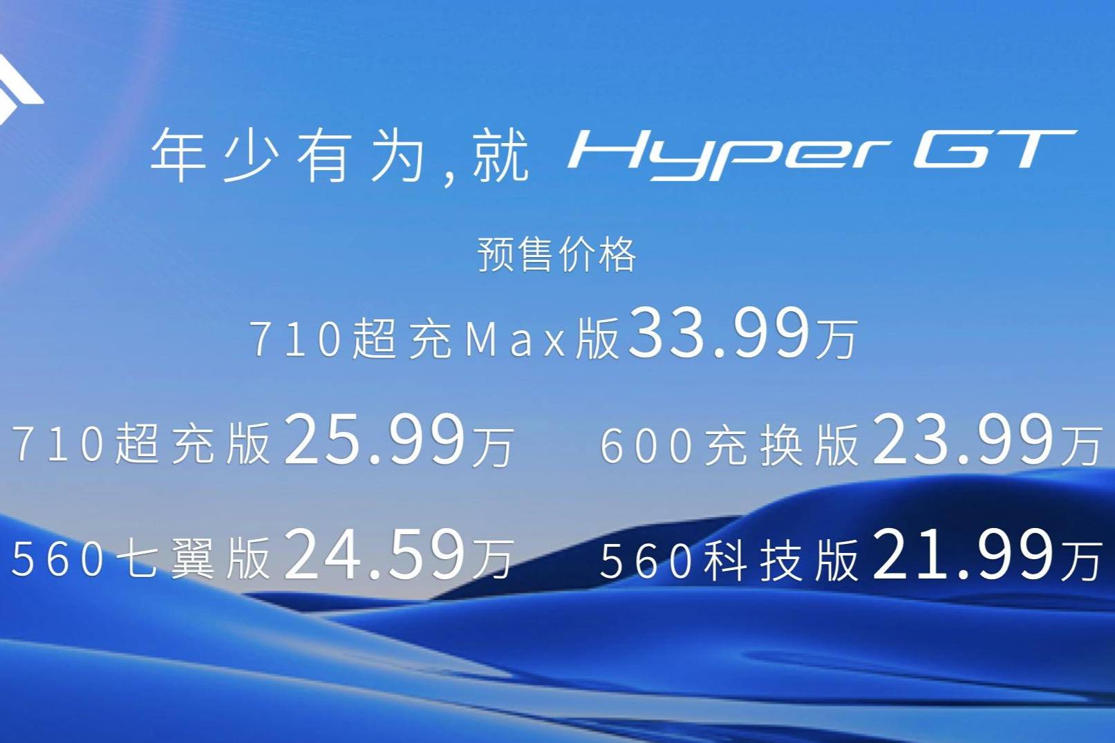 旋翼门新电跑，Hyper GT开启预售，21.99万起