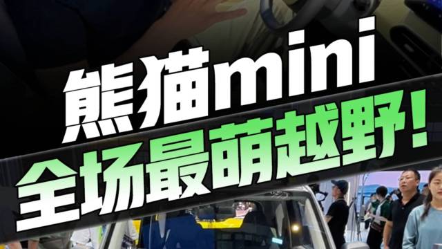 全场最萌“越野车”熊猫mini