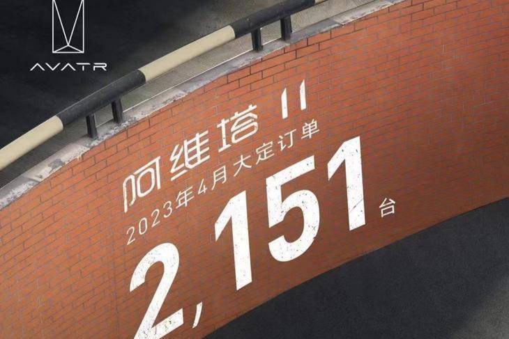 阿維塔 11四月份大定訂單公布2151臺