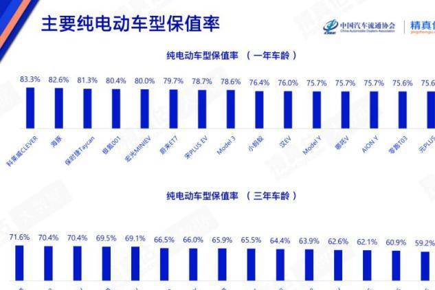4月 纯电车型保值率榜单出炉 海豚第二 Model 3第八