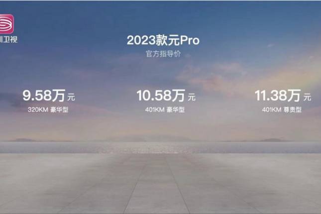 2023款比亚迪元Pro上市 售价9.58万起