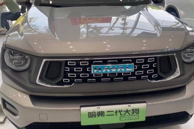 哈弗二代大狗PHEV實車到店，越野氣息濃厚，配置完善
