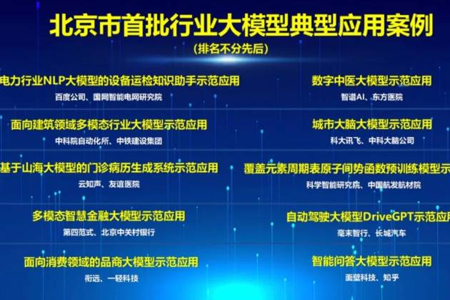 長城汽車入選北京市首批人工智能行業(yè)大模型10大應用案例