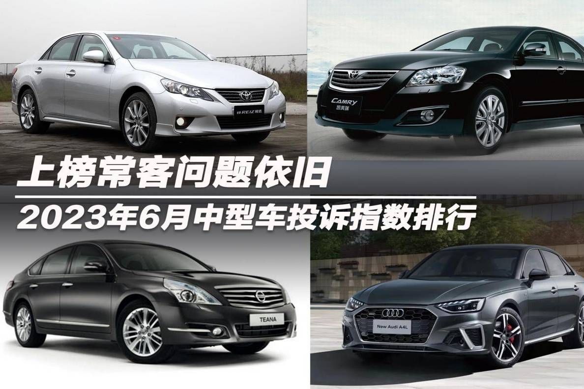 2023年6月中型車投訴指數(shù)排行：上榜?？蛦栴}依舊