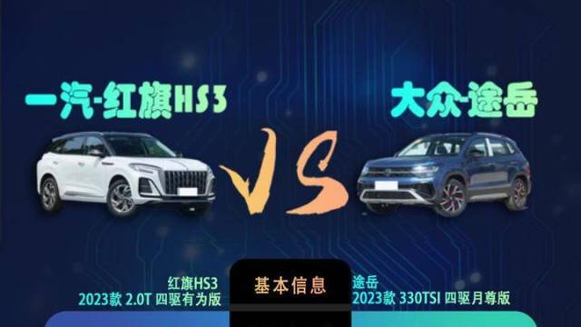   红旗HS3 VS 途岳全面对比