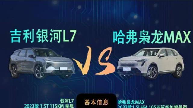 哈弗枭龙MAX VS吉利银河L7 