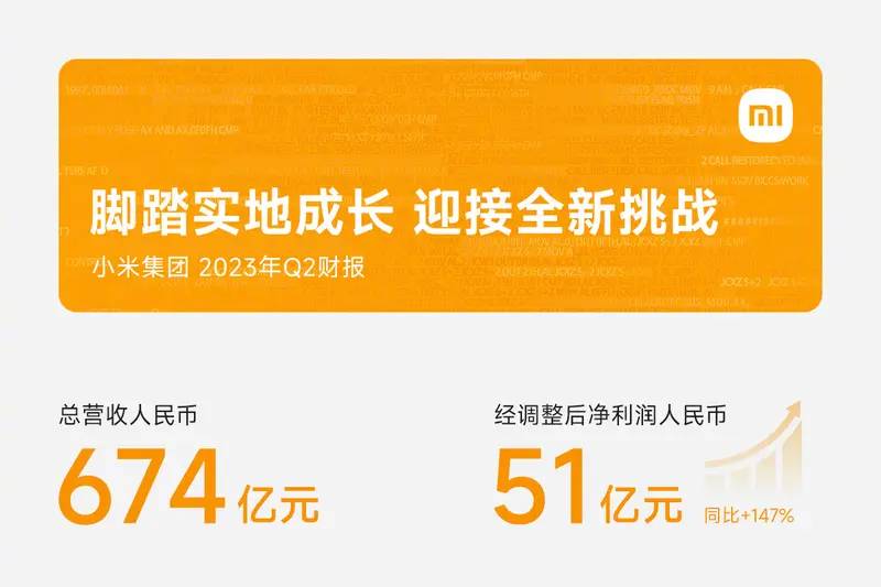 小米2023年Q2財報 智能電動汽車等創新業務投入14億元