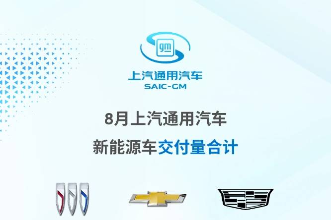 上汽通用汽車(chē)8月新能源車(chē)交付8017輛 同比增長(zhǎng)55.5%