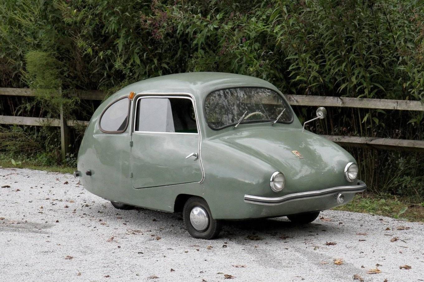 世界首款具有负外倾角的汽车-Fuldamobil
