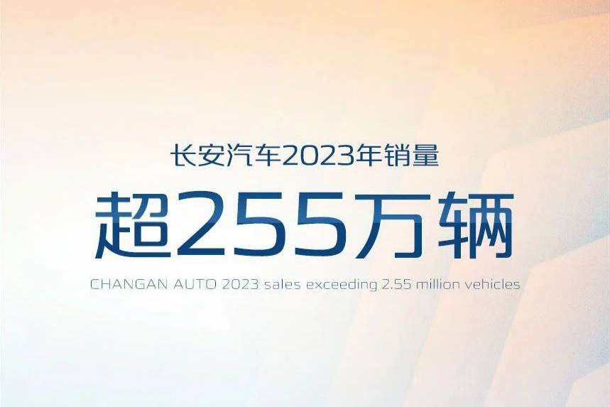 长安汽车2023年销量超255万辆