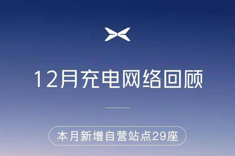 小鵬12月新增51座車主免費(fèi)充電站 含29座自營(yíng)站