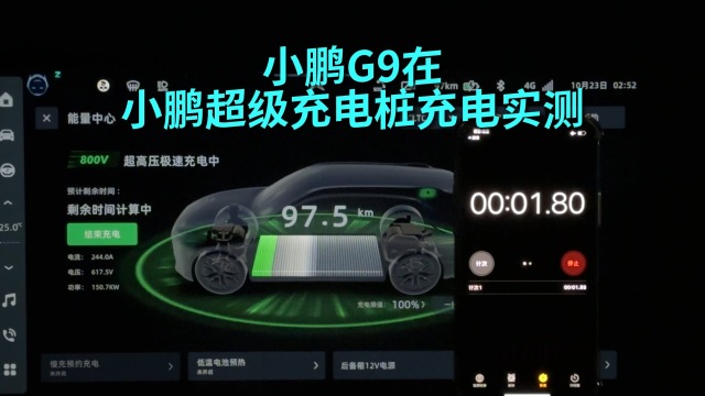 小鹏G9用自家的充电桩速度有多快？