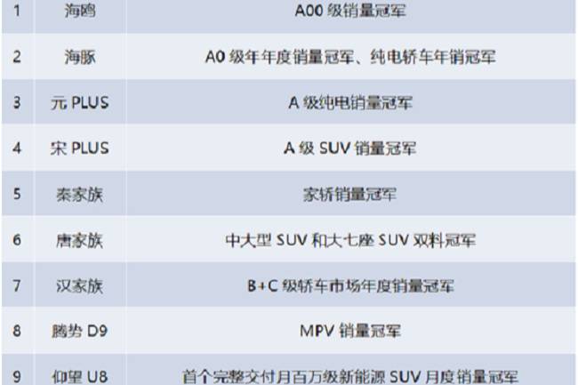 比亞迪：銷量霸主展現(xiàn)全球新能源汽車領(lǐng)導(dǎo)力