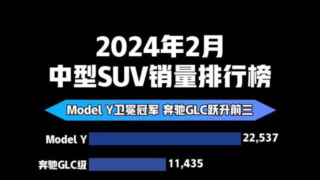2024年2月中型SUV销量排行榜