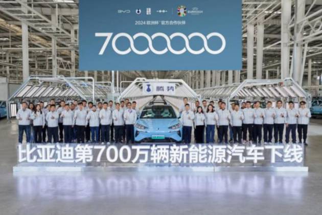 比亞迪達(dá)成第700萬輛新能源汽車下線，全新騰勢N7即將上市！