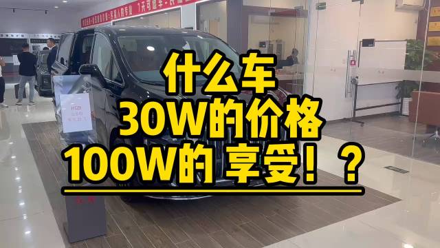 什么车30w开出100万的派头儿？