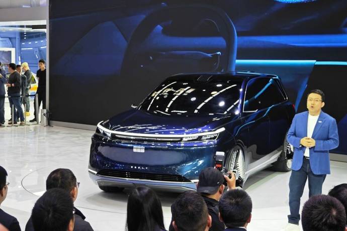 吉利汽車發布全新旗艦SUV銀河星艦原型車#2024北京車展