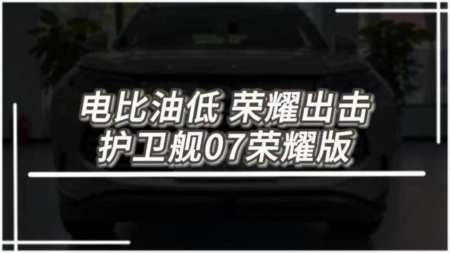 比亚迪护卫舰07荣耀版 实拍