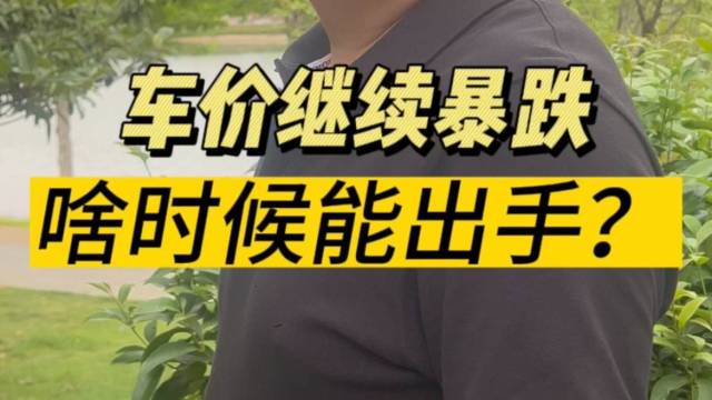 车价还会降吗？啥时候能抄底？