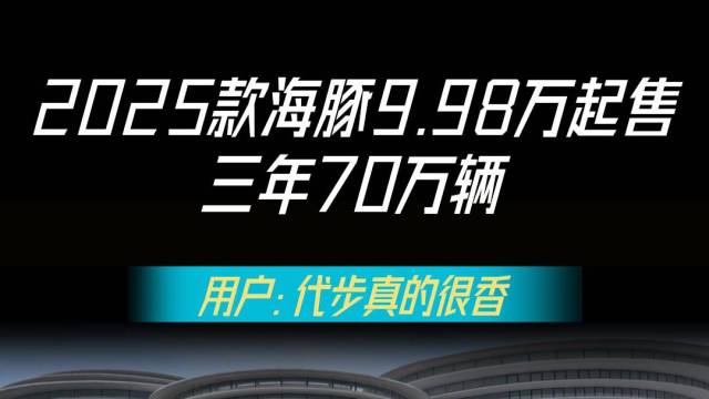 2025款海豚上市，9.98万起售