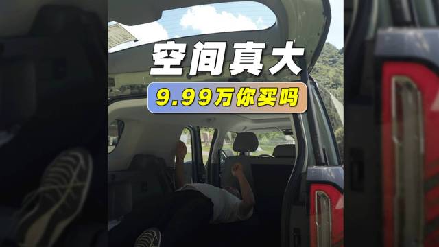 空间是真大 9.99万你买吗