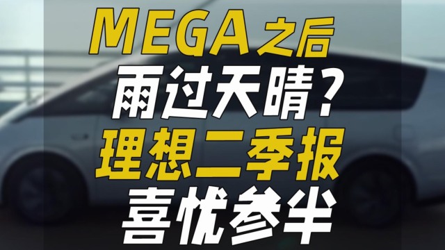 MEGA之后雨过天晴？理想二季报喜忧参半