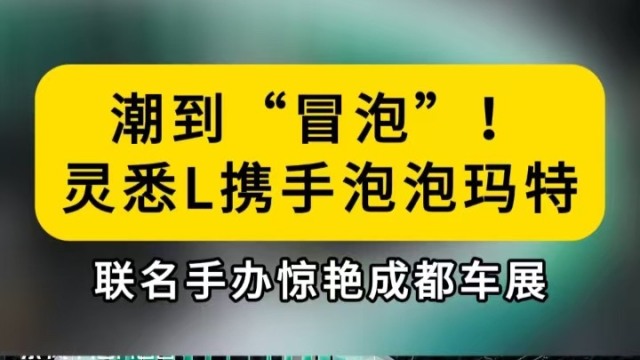 灵悉L携手泡泡玛特联名手办惊艳成都车展