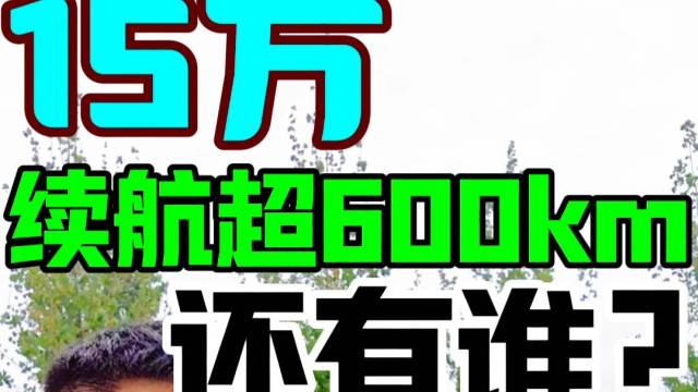 15万 续航超600km 还有谁？