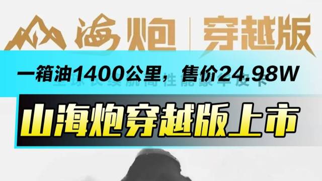 一箱油1400公里，售价24.98万！