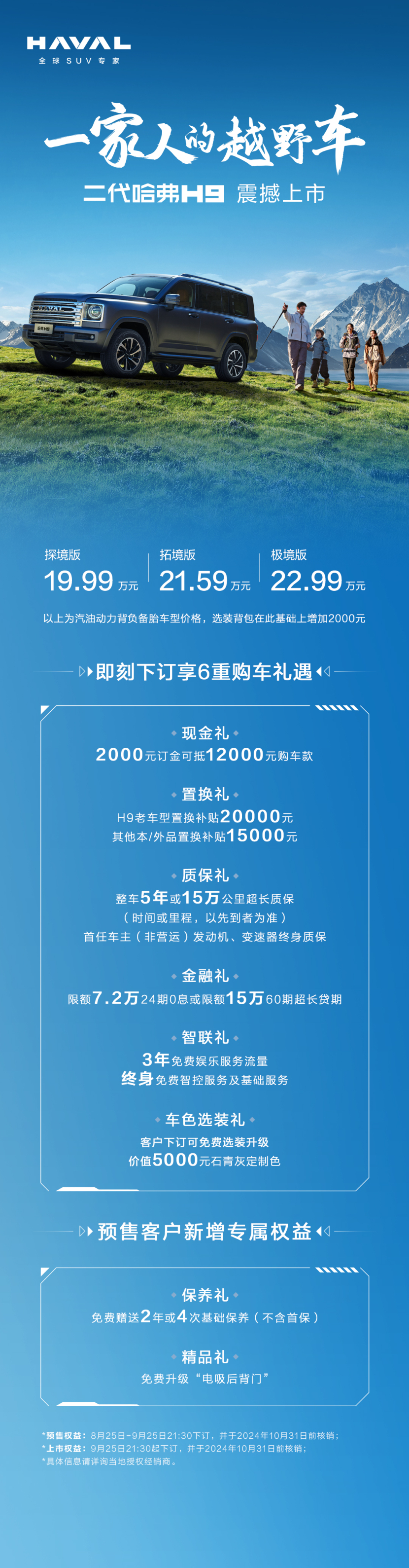 25万级别的全面豪华体验：二代哈弗H9，入门不丐，高配超值