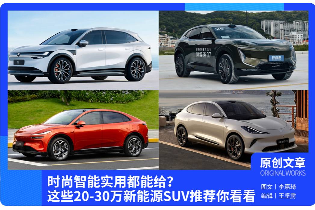 時尚智能實(shí)用都能給？這些20-30萬新能源SUV推薦你看看