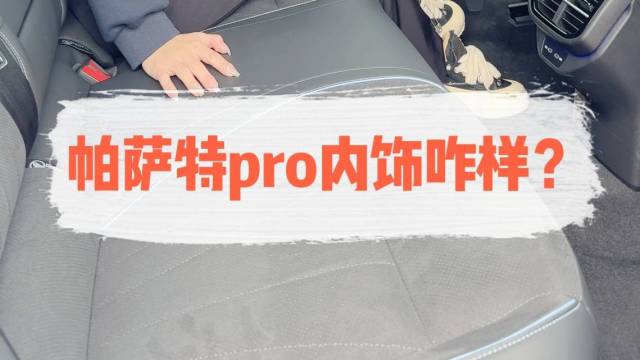 帕萨特pro内饰咋样?