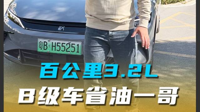 百公里3.2L，B级车省油一哥