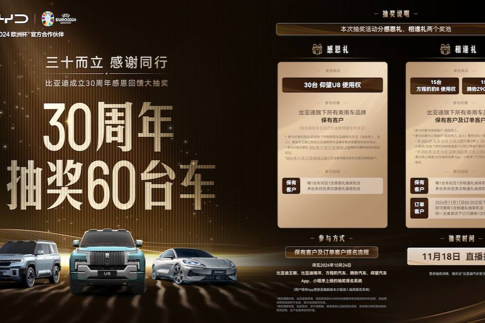 比亞迪車主贏麻了!60臺新車抽獎福利震撼來襲