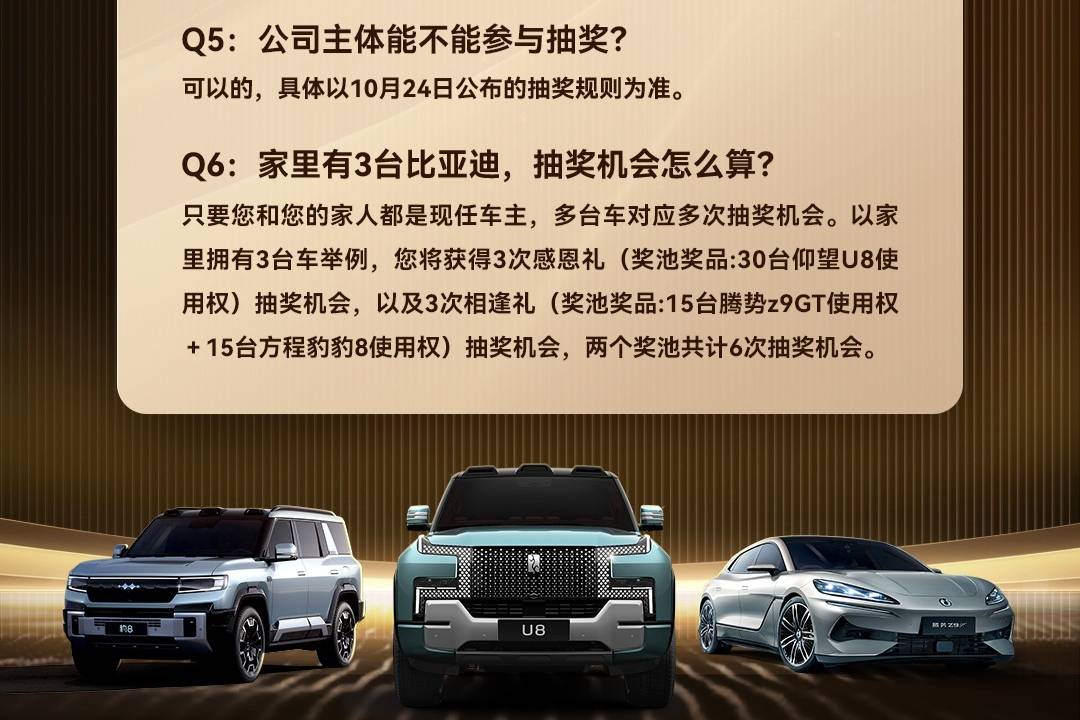 比亞迪30周年抽獎(jiǎng)贏豪車，這份抽獎(jiǎng)攻略請(qǐng)拿好了！