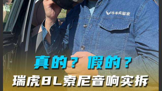 真的？假的？瑞虎8L索尼音响实拆